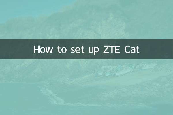 ZTE Cat 설정 방법