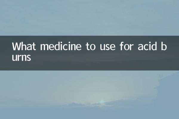 Que remédio usar para queimaduras de ácido