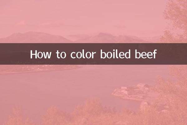So färben Sie gekochtes Rindfleisch
