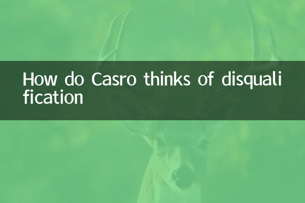 Comment Casro pense-t-il à la disqualification
