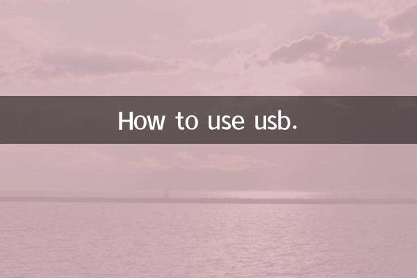 USBの使用方法。