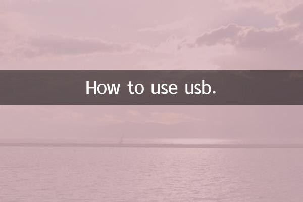 Como usar USB.