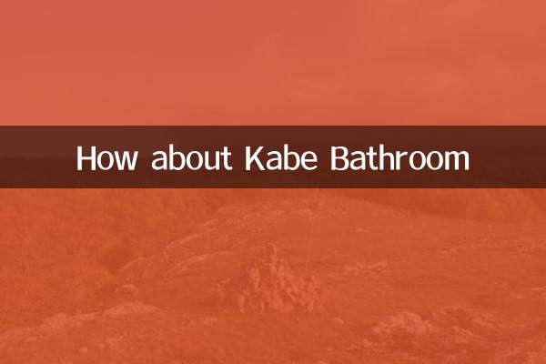 ¿Qué tal el baño de Kabe?