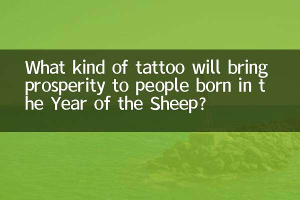 What kind of tattoo will bring prosperity to people born in the Year of the Sheep?