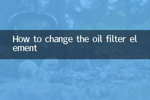 Come cambiare l'elemento del filtro dell'olio