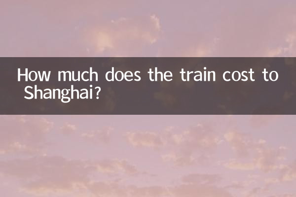 Quanto costa il treno per Shanghai?