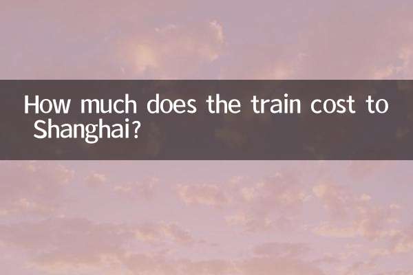 Quanto costa il treno per Shanghai?
