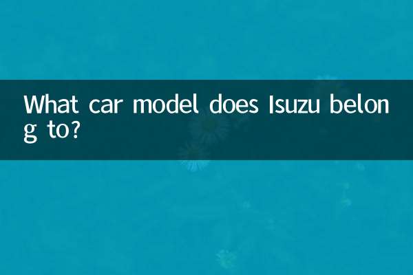 Какой модели автомобиля принадлежит Isuzu?