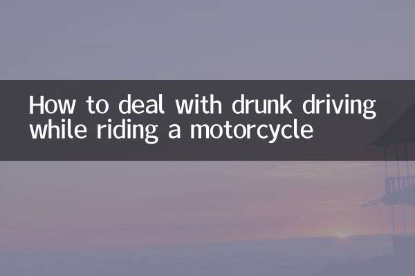 Como lidar com dirigir embriagado enquanto anda de moto