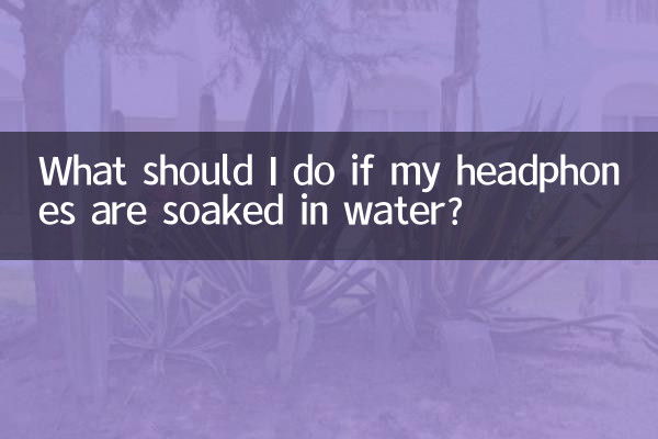 耳機被水泡了怎麼辦
