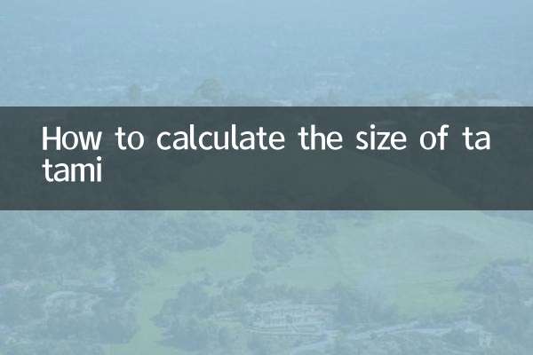 Cómo calcular el tamaño del tatami
