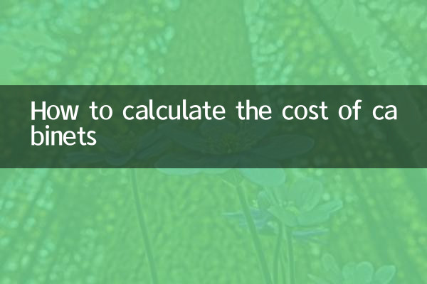 कैबिनेट की लागत की गणना कैसे करें