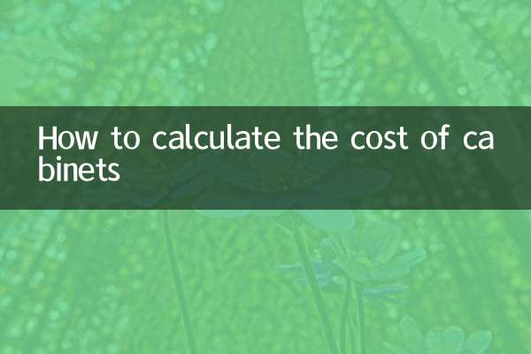 कैबिनेट की लागत की गणना कैसे करें