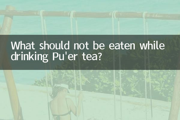 O que não deve ser comido enquanto se bebe chá Pu'er?