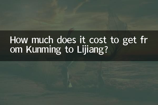 Quel est le prix d’un trajet entre Kunming et Lijiang ?
