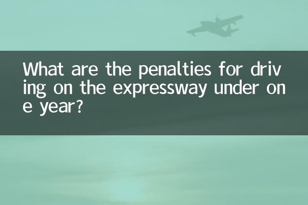 高速道路を1年未満で運転した場合の罰則は何ですか?