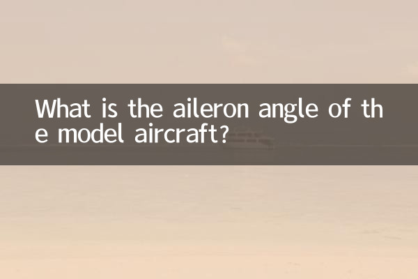 Qual é o ângulo do aileron do modelo?