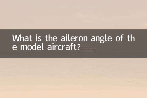 Qual é o ângulo do aileron do modelo?