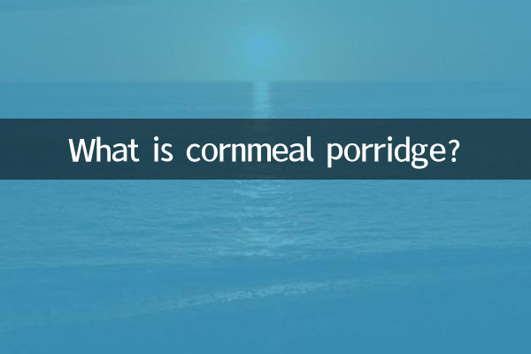 Was ist Maismehlbrei?