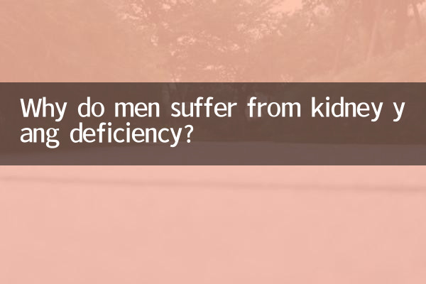 Perché gli uomini soffrono di deficit di yang del rene?
