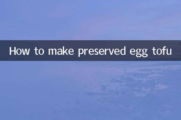 طرز تهیه توفوی تخم مرغ کنسرو شده