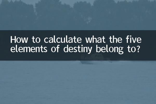 कैसे गणना करें कि भाग्य के पांच तत्व किससे संबंधित हैं?