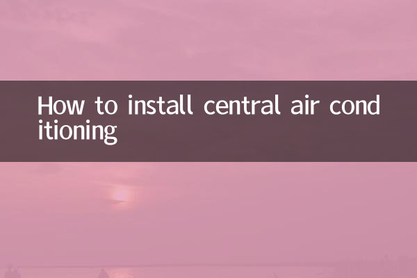 So installieren Sie eine zentrale Klimaanlage