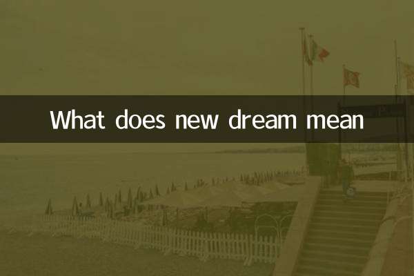 ماذا يعني الحلم الجديد