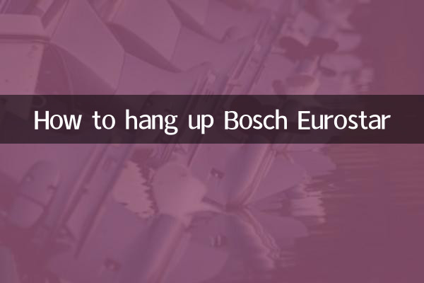 Как повесить Bosch Eurostar