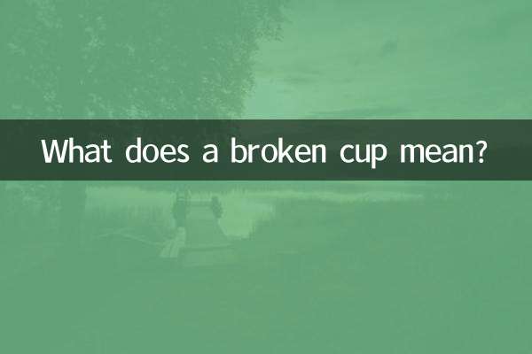 Что означает разбитая чашка?