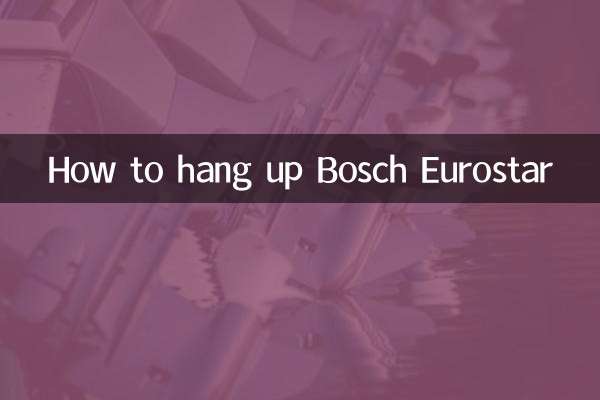 Как повесить Bosch Eurostar