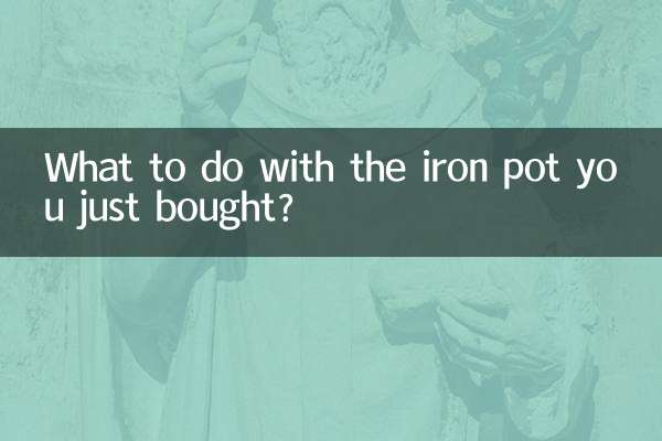 O que fazer com a panela de ferro que você acabou de comprar?