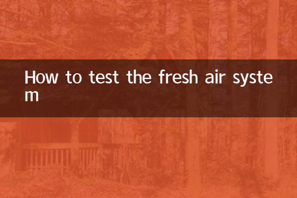 কিভাবে তাজা বাতাস সিস্টেম পরীক্ষা