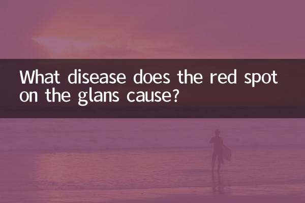 Welche Krankheit verursacht der rote Fleck auf der Eichel?