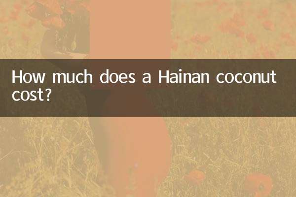 Combien coûte une noix de coco de Hainan ?