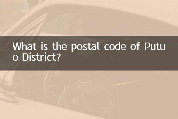 Quel est le code postal de District de Putuo?