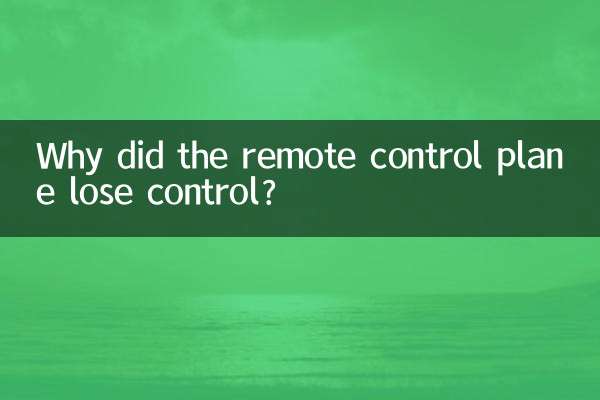 Warum verlor das ferngesteuerte Flugzeug die Kontrolle?