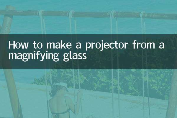 돋보기로 프로젝터를 만드는 방법
