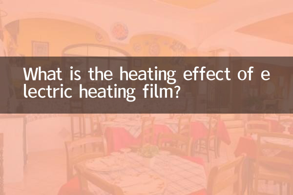 ¿Cuál es el efecto de calentamiento de la película calefactora eléctrica?