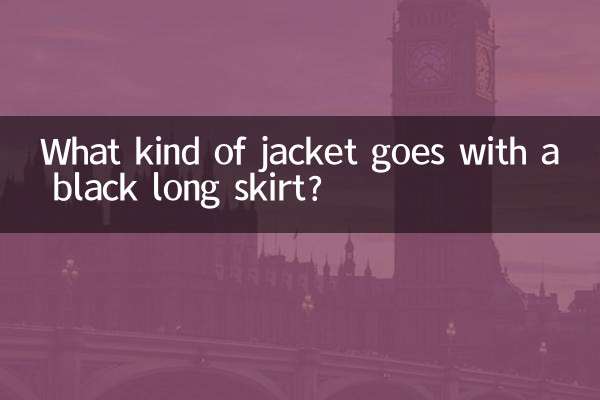 ¿Qué tipo de chaqueta combina con una falda larga negra?