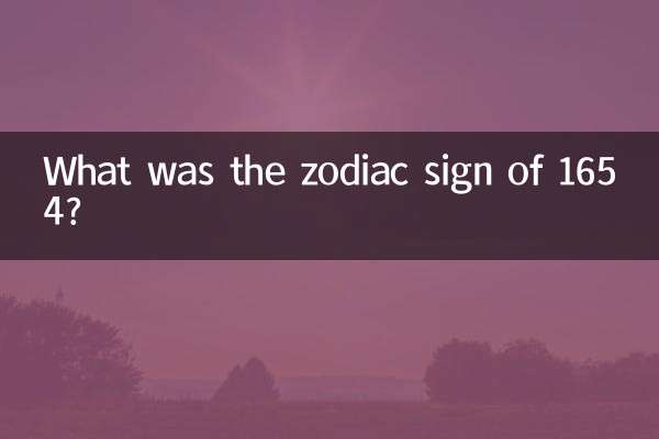 ¿Cuál era el signo zodiacal de 1654?