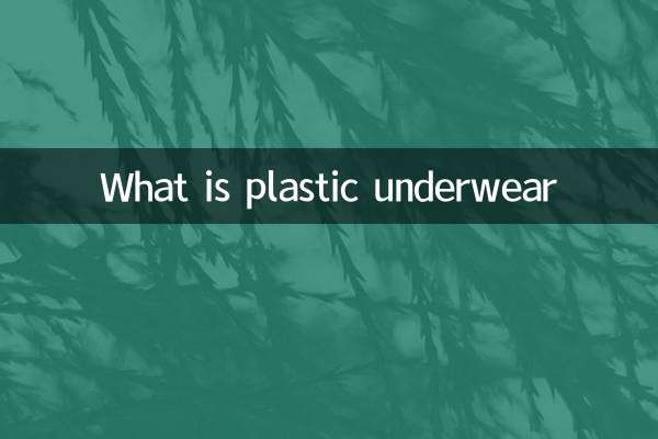 ¿Qué es la ropa interior de plástico?