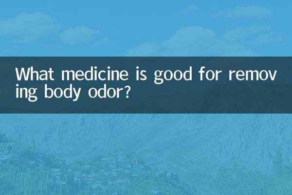 Qual remédio é bom para remover o odor corporal?