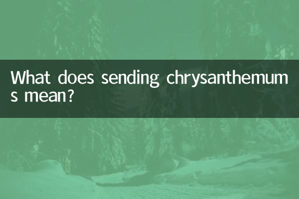 Что означает посылка хризантем?