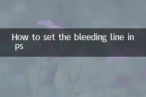 Comment définir la ligne de saignement dans PS