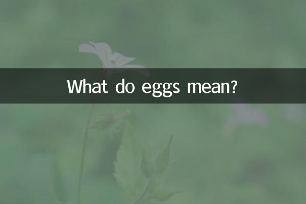 O que significam os ovos?