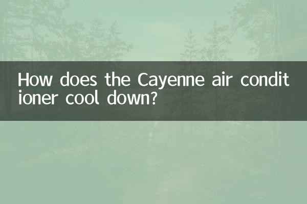 How does the Cayenne air conditioner cool down?