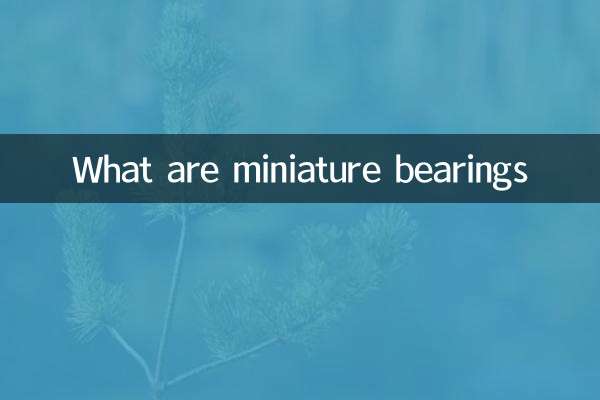 什么是微型轴承