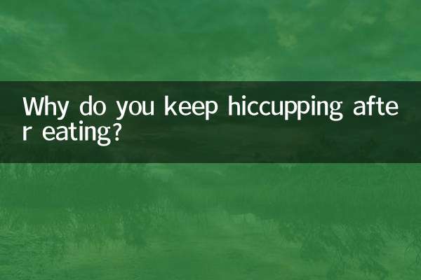 Por que você continua soluçando depois de comer?