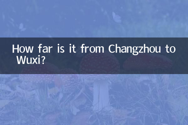 Qual a distância entre Changzhou e Wuxi?